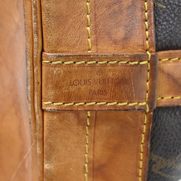 Authentic LOUIS VUITTON Noe GM Drawstring Shoulder Bag Monogram Leather - Picture 8 of 16
